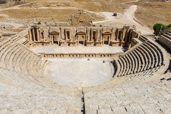 Das römische theater von jerash — Stockfoto