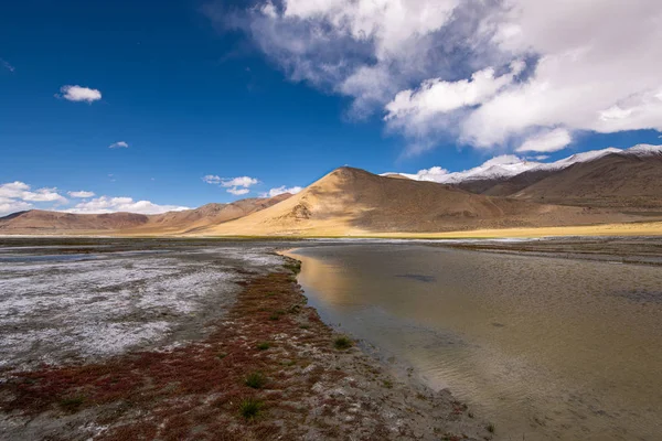 Jezioro Tso Kar w Ladakh, Indie — Zdjęcie stockowe