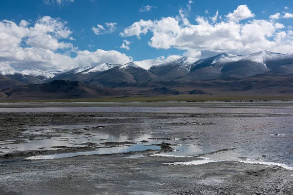Jezioro Tso Kar w Ladakh, Indie — Zdjęcie stockowe