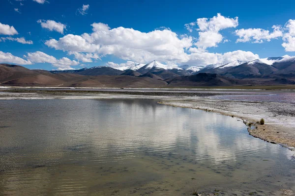 Lago Tso Kar em Ladakh, Índia — Fotografia de Stock