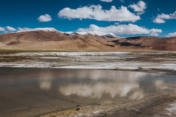 Jezioro Tso Kar w Ladakh, Indie — Zdjęcie stockowe