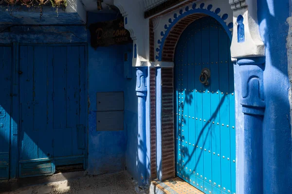 Blue corner in Chefchaouen — Stock Photo, Image