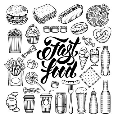 Fast food öğeler kümesi