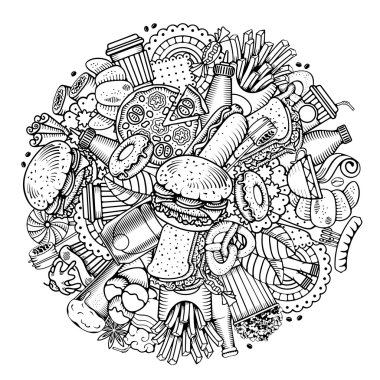 Fast Food yuvarlak tasarım