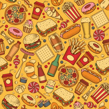 fast-food sorunsuz desen