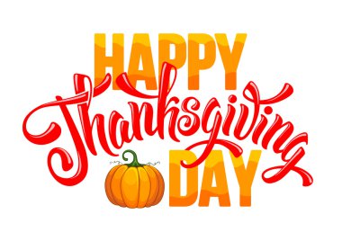 Şükran Günü tebrik kartı ile kabak