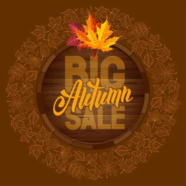 Autumn sale ad banner — Διανυσματικό Αρχείο