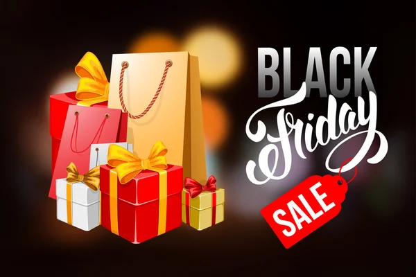 Werbung für den Black Friday — Stockvektor