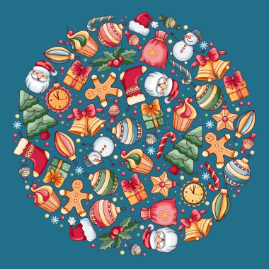 neşeli Noel tebrik kartı