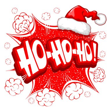 Ho ho ho ve Santa Claus şapka