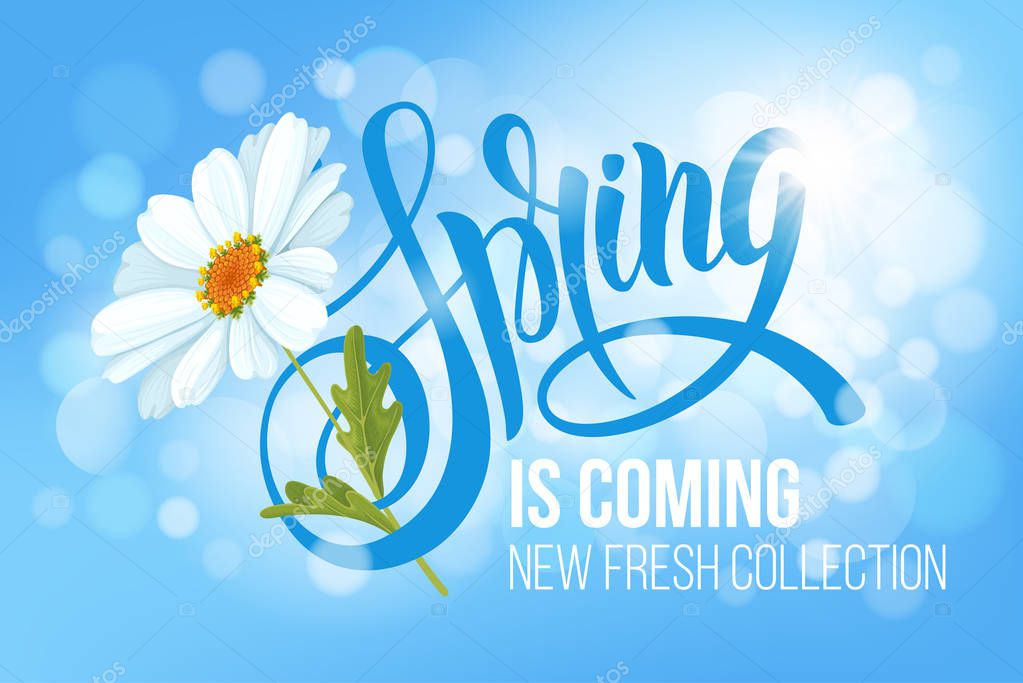 Spring is coming banner design