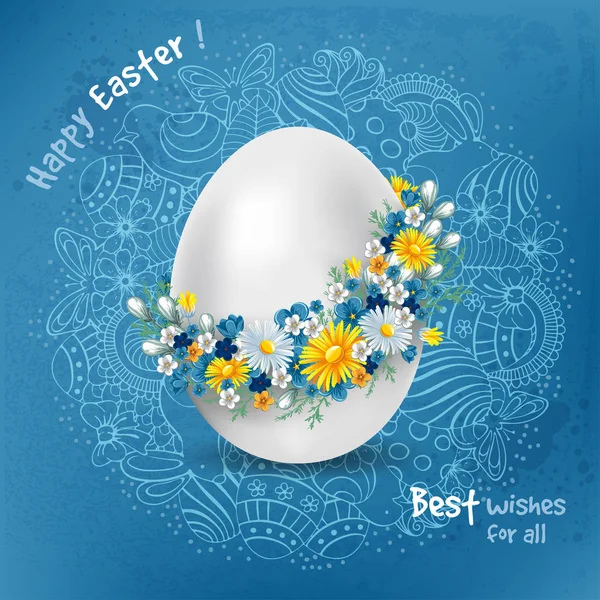 Easter greeting card design — Stock Vector
