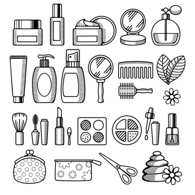 kozmetik simgesi seti