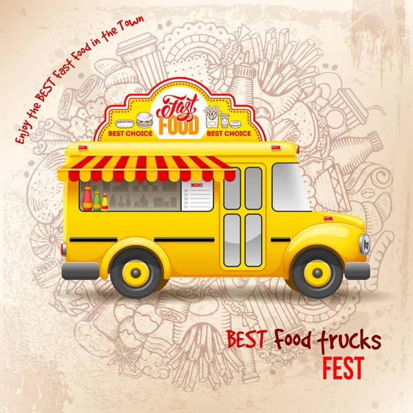 Food Truck Festival — Stock Vector