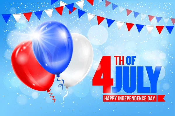 Ημέρα ανεξαρτησίας της Ηνωμένες Πολιτείες της Αμερικής — Διανυσματικό Αρχείο