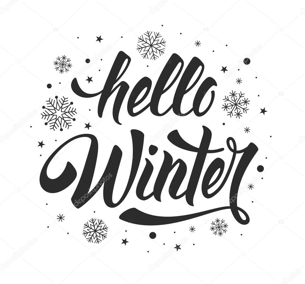 Hello Winter phrase