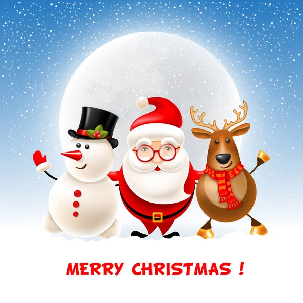 Merry Christmas greeting — Stock Vector