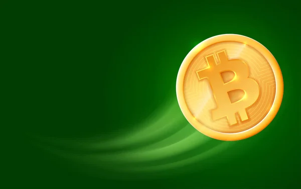 Bitcoin crypto currency concept — Stock Vector