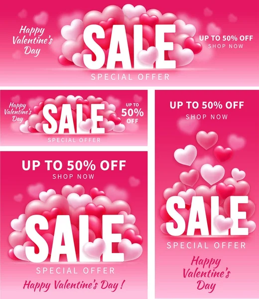 Valentines day sale — Stock Vector