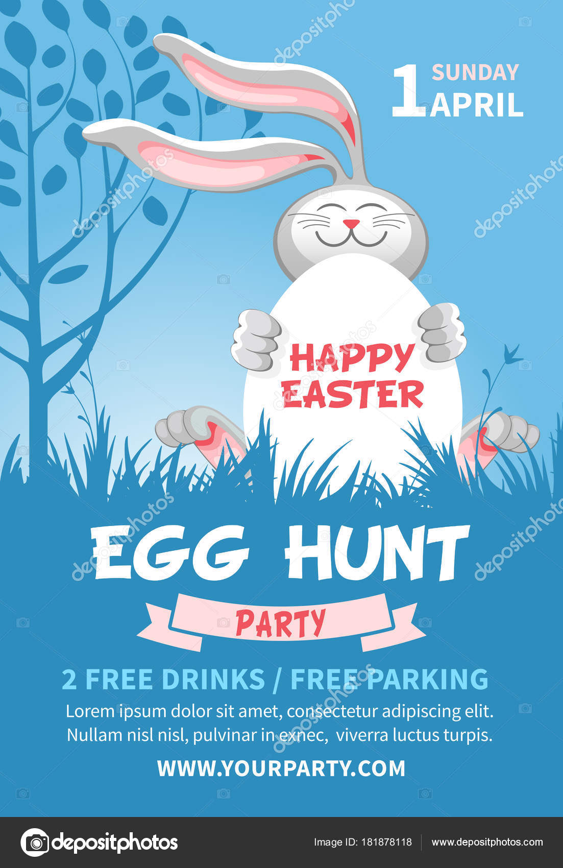 easter egg hunt flyer free download