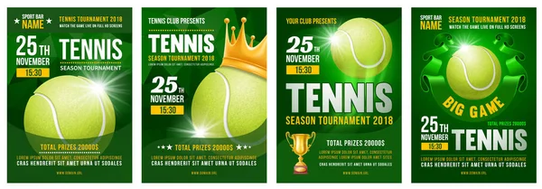 Tennis Poster Set