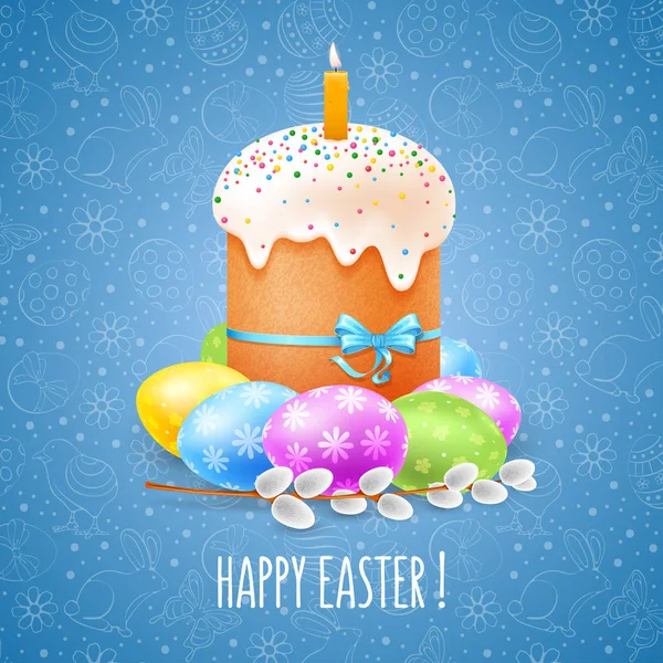 Joyeuse célébration de Pâques — Image vectorielle