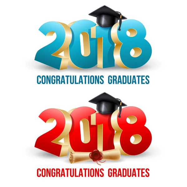 Glückwunsch Absolventen — Stockvektor