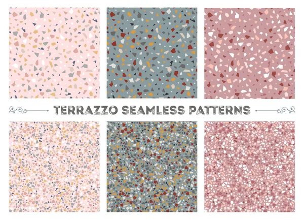 Terrazzo sömlösa mönster — Stock vektor