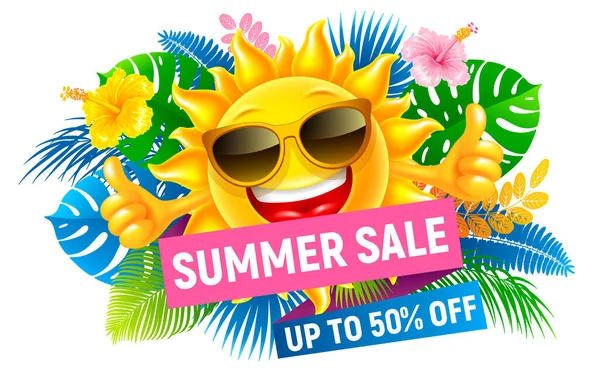 Diseño Publicitario Sobre Summer Sale Final Temporada Invitación Para Compras — Vector de stock