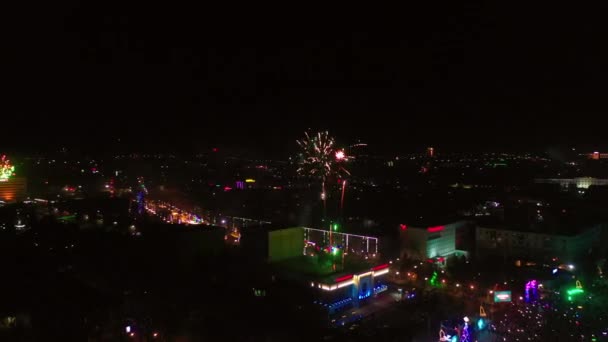 Kazachstan Stad Shymkent Januari 2020 Groet Voor Het Nieuwe Jaar — Stockvideo