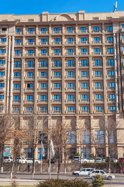 Shymkent Cazaquistão 2020 Fachada Edifício Hotel Rixos — Fotografia de Stock