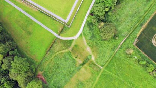 İrlanda 'nın Louth ilçesindeki Boyne Sahası Savaşı. — Stok video