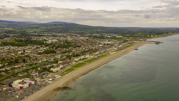 Vista aérea de Bray Head no condado Wicklow Irlanda — Fotografia de Stock