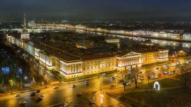 Hava manzaralı Amirallik Binası, St Petersburg, Rusya