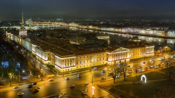 Hava manzaralı Amirallik Binası, St Petersburg, Rusya — Stok fotoğraf