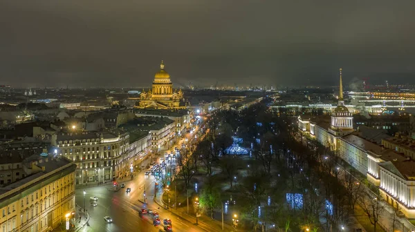 St Isaacs Katedrali, St Petersburg, Rusya hava manzarası — Stok fotoğraf