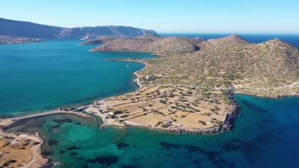 Panorama de l'île de Spinalonga - île de lépreux, Crète, Grèce 