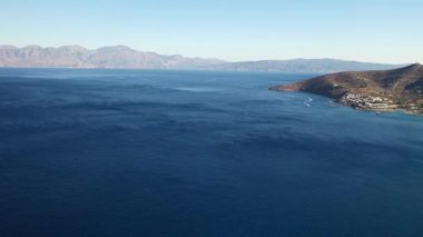 cüzamlılar, Girit, Yunanistan - spinalonga Adası Panoraması