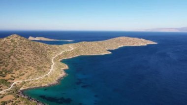 cüzamlılar, Girit, Yunanistan - spinalonga Adası Panoraması