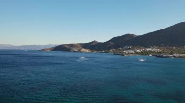 Yunanistan, Girit Adası, Elouda 'nın hava manzarası