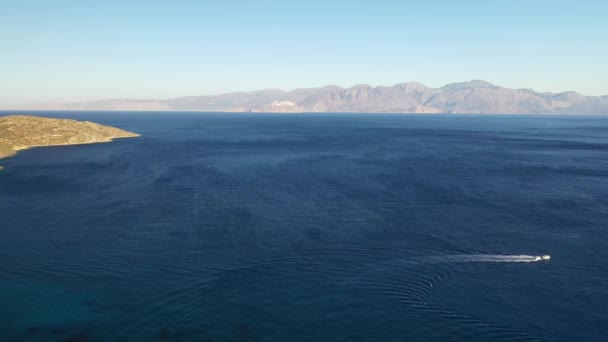 Vue aérienne de la mer Méditerranée, Crète, Grèce 