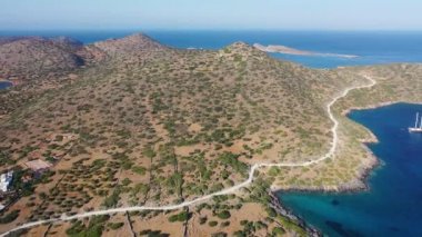 Kalydon Adası, Girit, Yunanistan 'ın hava manzarası