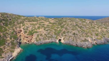 Kalydon Adası, Girit, Yunanistan 'ın hava manzarası