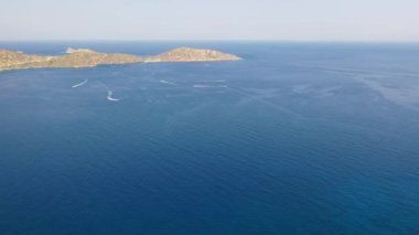 Kalydon Adası, Girit, Yunanistan 'ın hava manzarası
