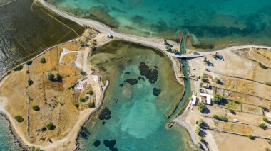 cüzamlılar, Girit, Yunanistan - spinalonga Adası Panoraması