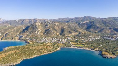 Kalydon Adası, Girit, Yunanistan 'ın hava manzarası