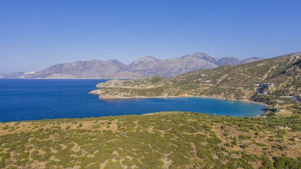 Widok z powietrza na wyspę Kalydon, Kreta, Grecja — Zdjęcie stockowe