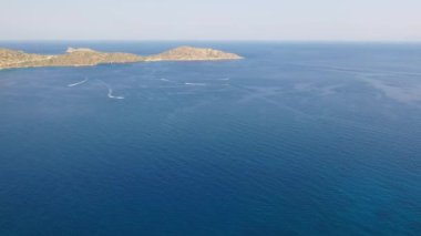 Kalydon Adası, Girit, Yunanistan 'ın hava manzarası