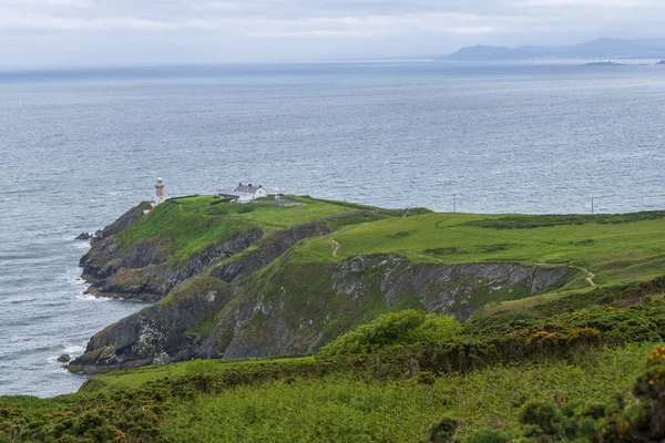 Veduta aerea del faro di Bascar, Howth North Dublin — Foto Stock