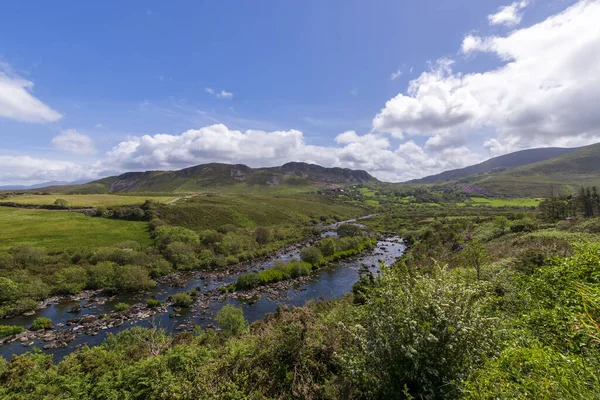 Vista da natureza no condado Kilkeehagh, Ring of Kerry, Irlanda — Fotografia de Stock